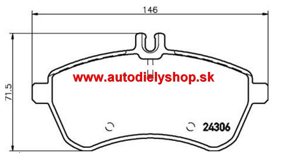 Mercedes W204 "C" 03/2011- originálne predné platničky sada /TEXTAR/