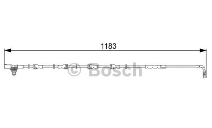 Land Rover DISCOVERY 04-09 čidlo opotrebenia BOSCH 