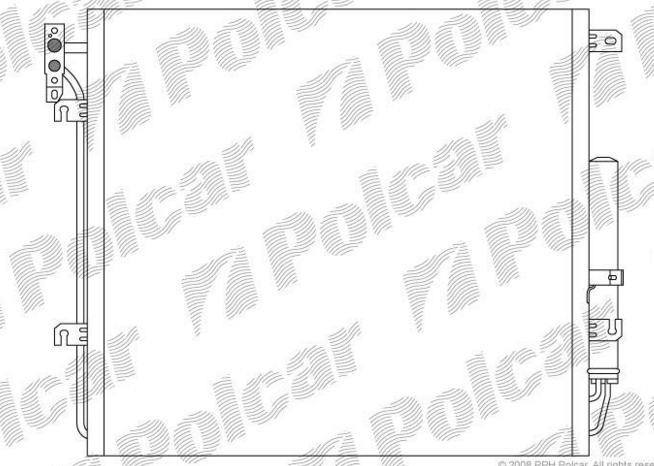 Land Rover DISCOVERY 04-09 chladič klimatizácie 4,4 V8