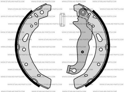 Mazda 2 10/2007- brzdové čeluste sada - STARLINE  