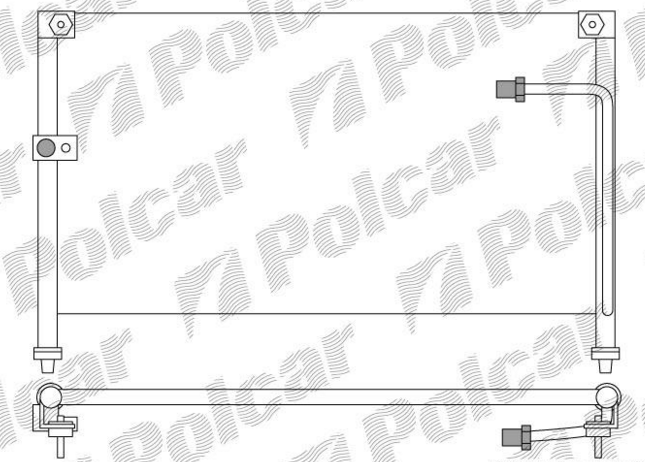 MAZDA  626  1/92-4/97 Chladič klimatizácie 