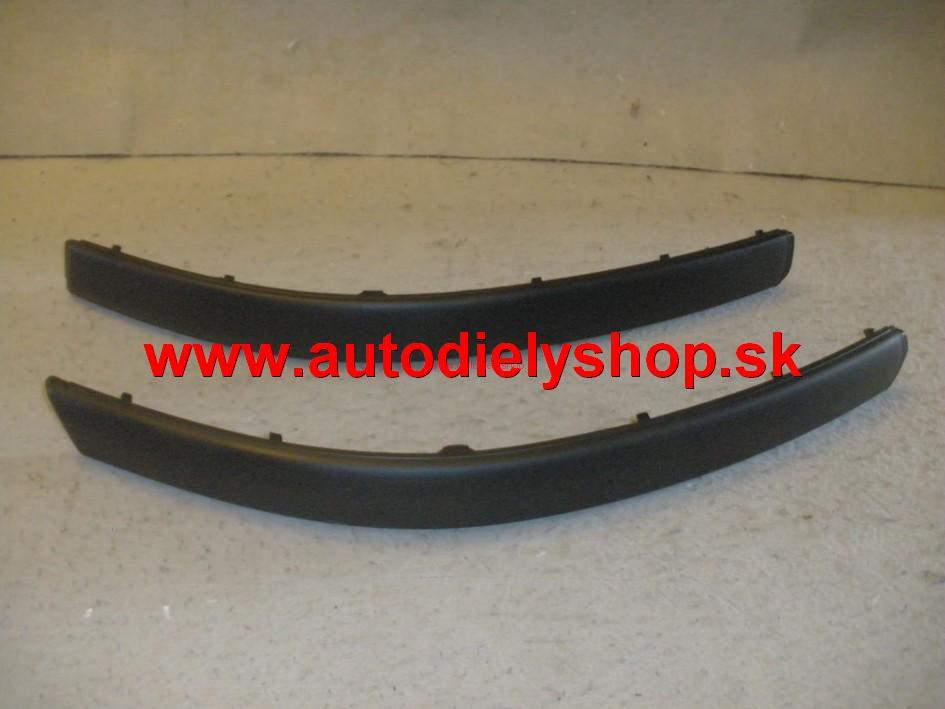 VW Passat B5 96-00 bočná lišta predného nárazníku sada L+P 