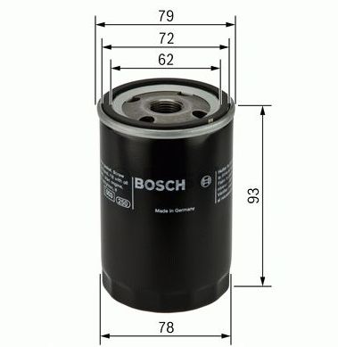 Mazda 3 9/2013- olejový filter /BOSCH/