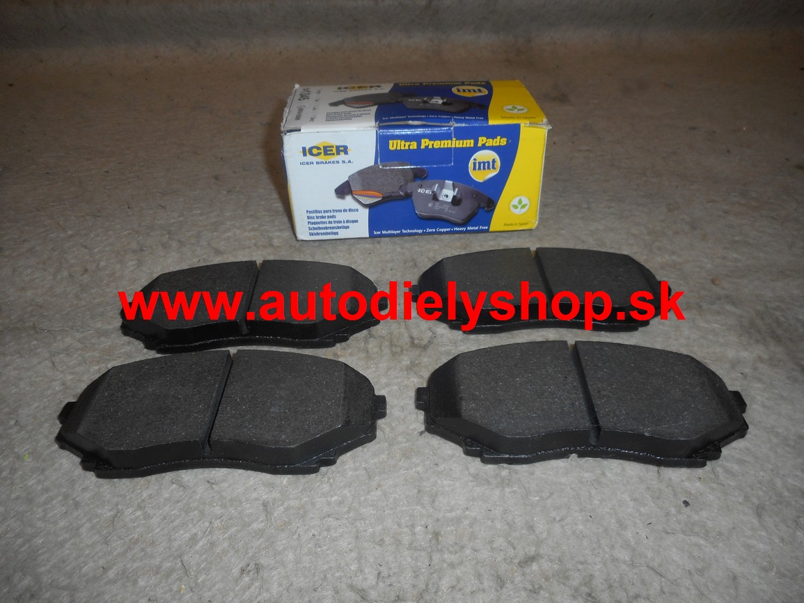 MAZDA MPV II 08/99- predné brzdové platničky -sada 