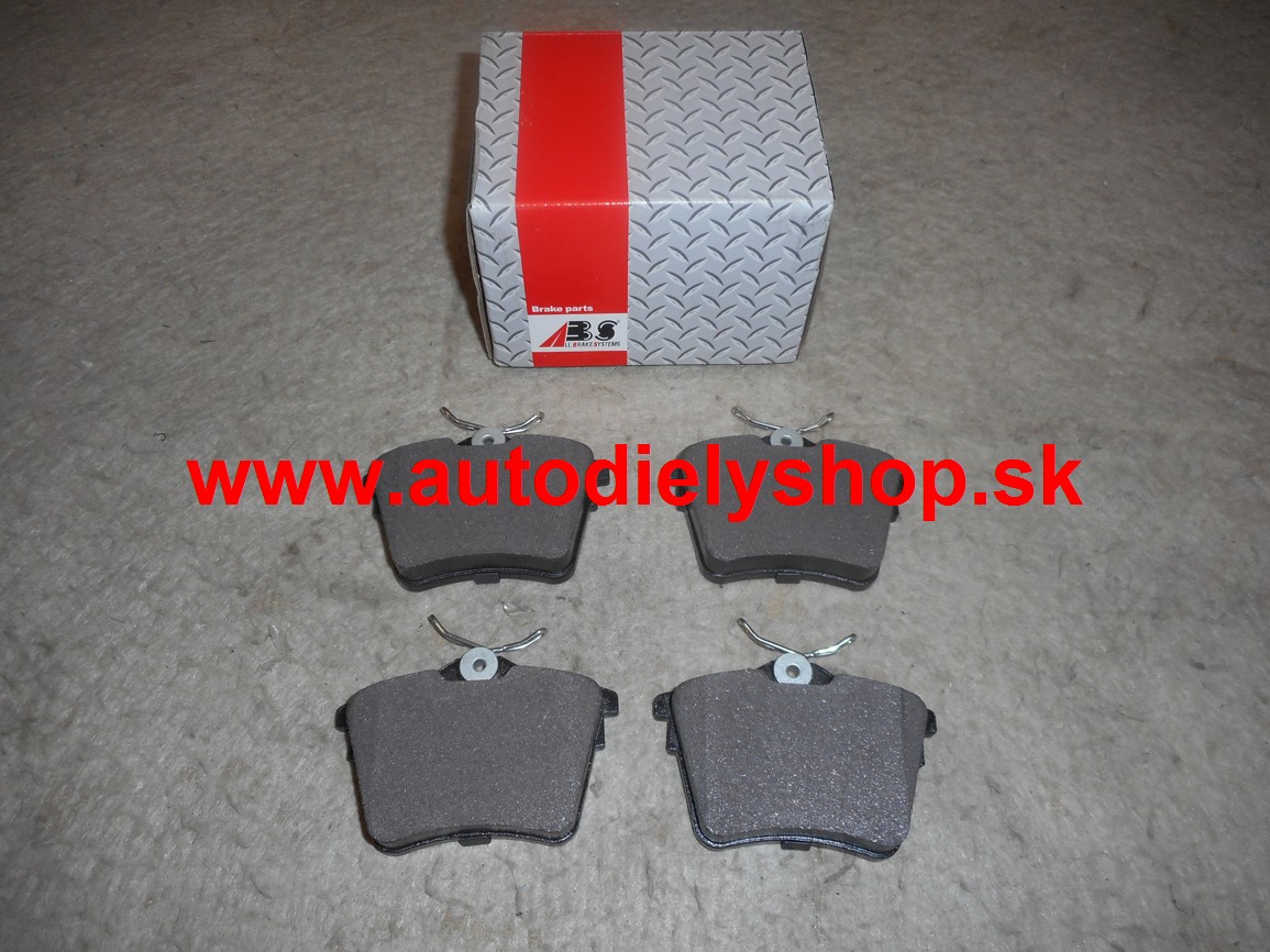 Peugeot 607 3/00- zadné platničky Sada