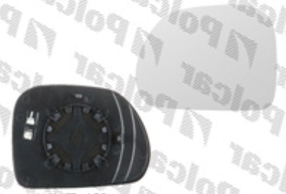 Fiat 500L 2012- Sklo vonkajšieho zrkadla s držiakom ľavé /vykurované/