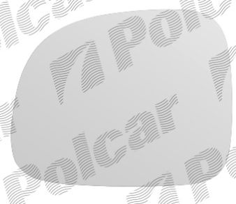 Fiat PANDA 2012- Sklo vonkajšieho zrkadla s držiakom ľavé 