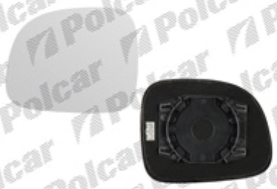 Fiat PANDA 2012- Sklo vonkajšieho zrkadla s držiakom ľavé /vykurované/