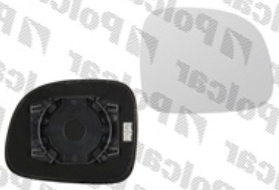 Fiat PANDA 2012- Sklo vonkajšieho zrkadla s držiakom pravé /vykurované/