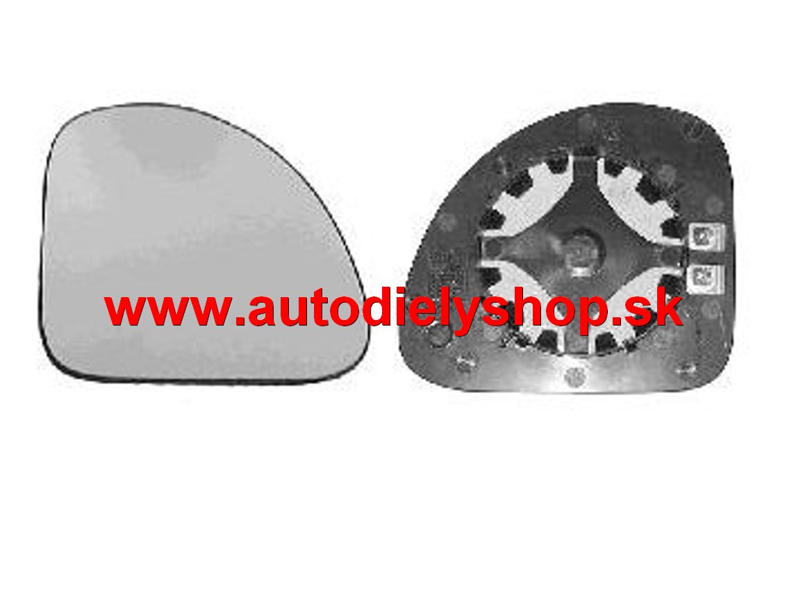Fiat MULTIPLA 01/05-02/10 sklo spätného zrkadla pravé /veľké horné/