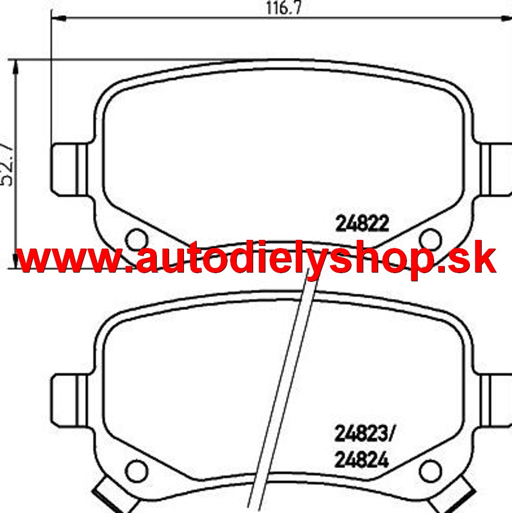 Fiat FREEMONT 03/2011- zadné platničky sada /TEXTAR/