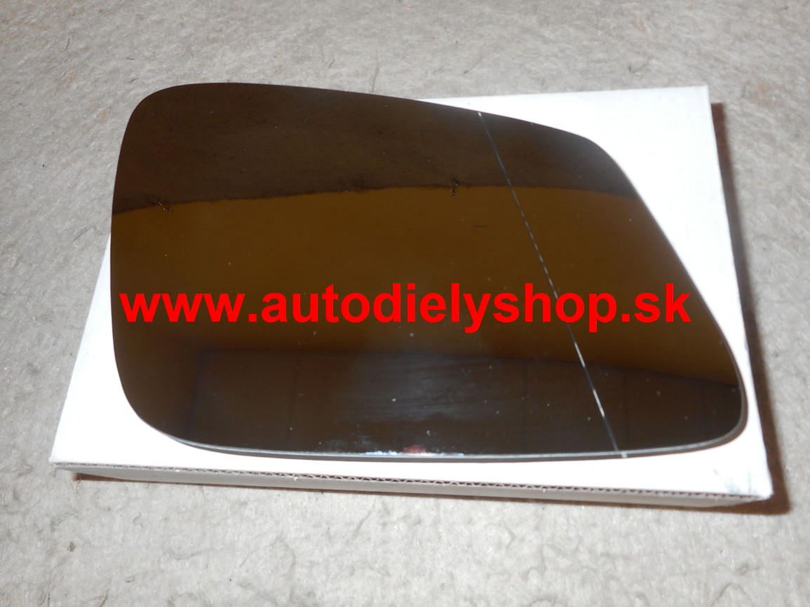 BMW 6 F12/F13 02/11-  sklo zrkadla chrómové vyhrievané pravé