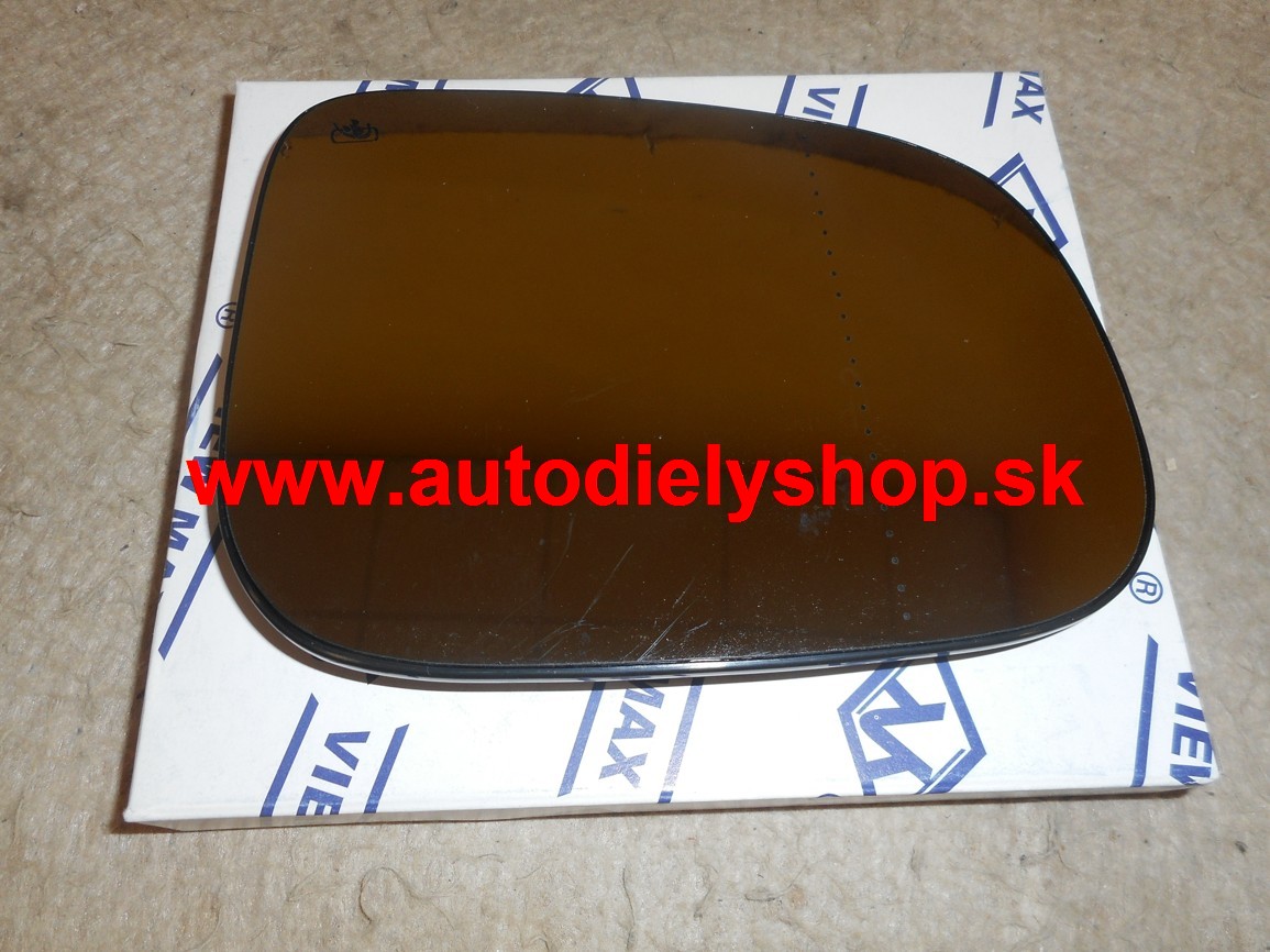 Volvo S60 /S80/  2006- Sklo zrkadla pravé vyhrievane