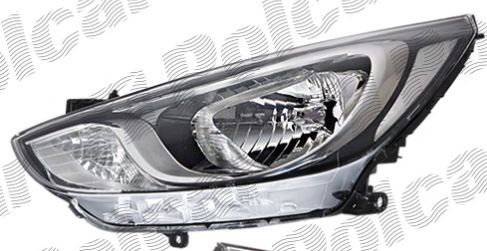 Hyundai ACCENT 08/2010- predné svetlo H4 el. s motorčekom ľavé 