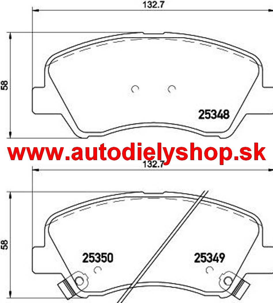 Hyundai ACCENT 08/2010- originálne predné platničky sada /TEXTAR/