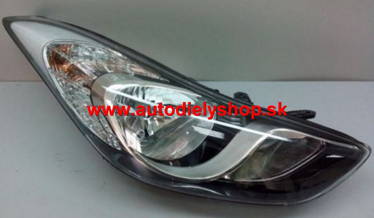 Hyundai ELANTRA 9/2010- predné svetlo H1+H7 Pravé / do r.v.11/2013