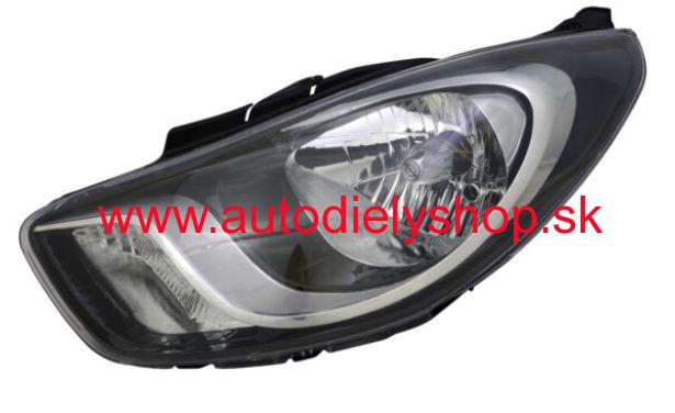 Hyundai I10 10/07- predné svetlo H4 Lavé / od r.v.2011 / čierne