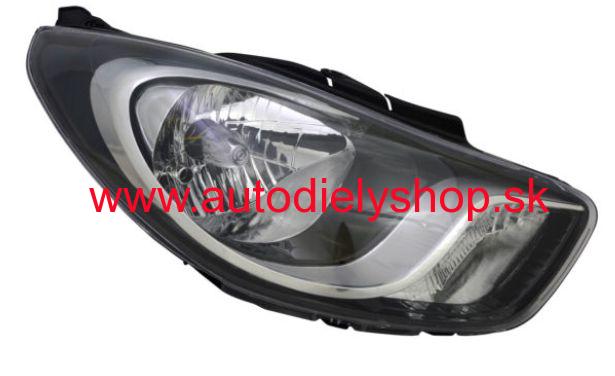 Hyundai I10 10/07- predné svetlo H4 Pravé / od r.v.2011 / čierne