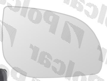 Hyundai I10 04/2011- Sklo vonkajšieho zrkadla s držiakom pravé vykurované 