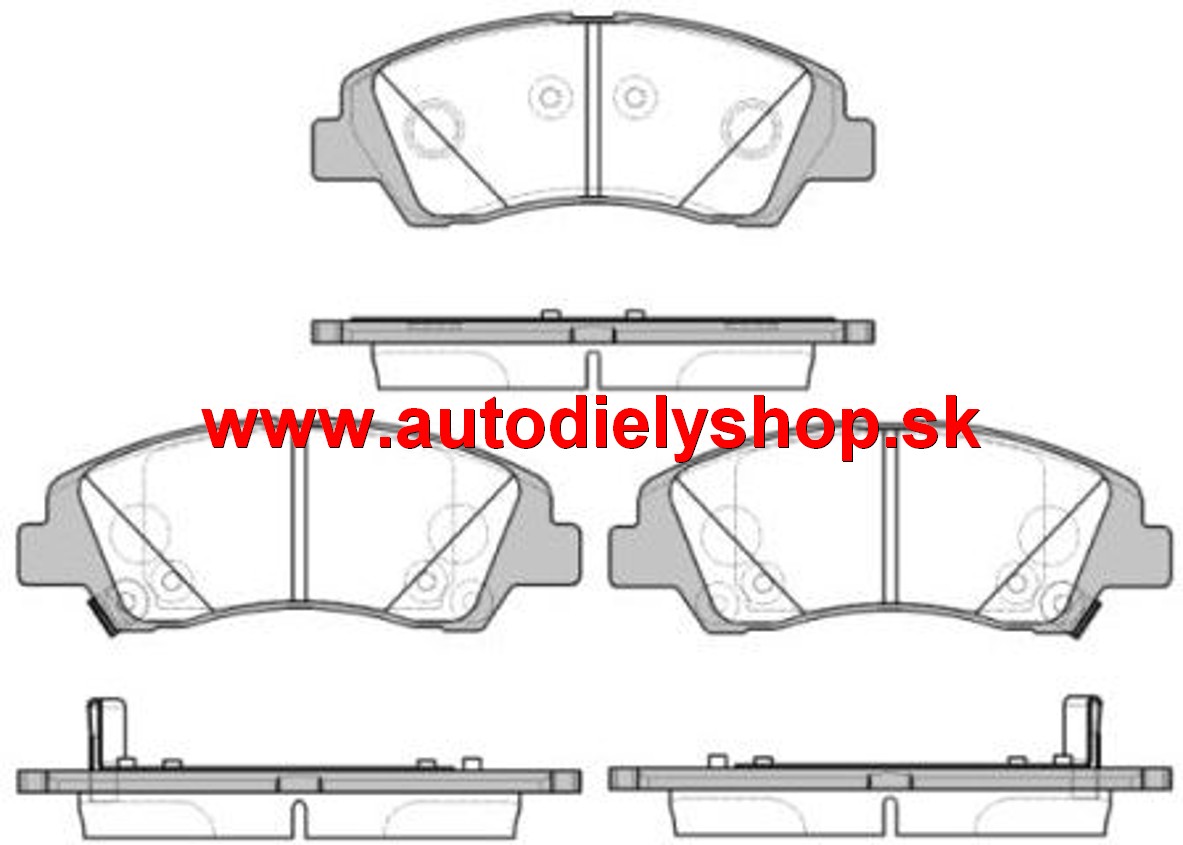 Hyundai I10 2014- predné platničky sada /ROADHOUSE/