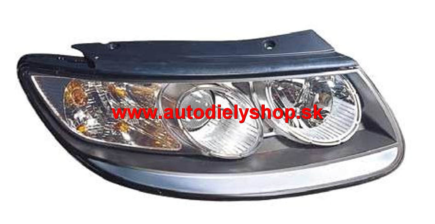 Hyundai SANTA FE 06/09- predné svetlo H7+H7 pravé 