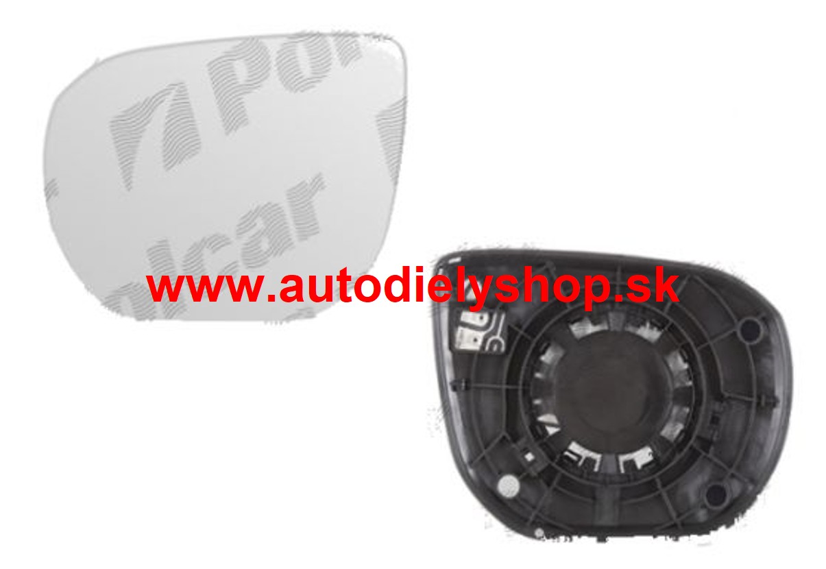 Hyundai SANTA FE 2012- Sklo zrkadla, ľavé /náhrada OE/