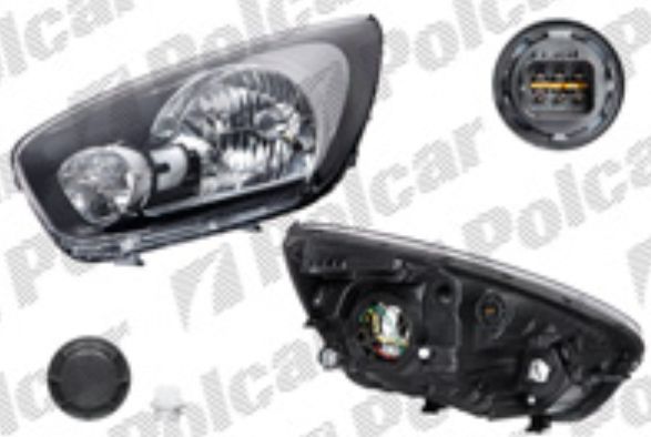 KIA PICANTO 2011- predné svetlo H4 el. bez motorčeka ľavé 