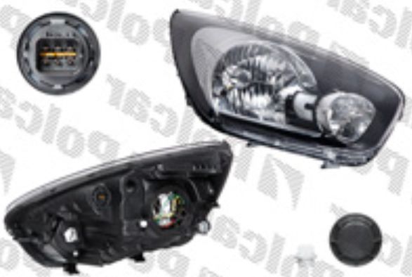 KIA PICANTO 2011- predné svetlo H4 el. bez motorčeka pravé 