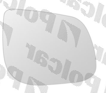 KIA PICANTO 2011- Sklo vonkajšieho zrkadla s držiakom pravé vykurované 