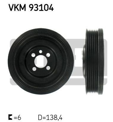 Jeep COMPASS 01/07-02/11 remenica kľukového hriadeľa /SKF/