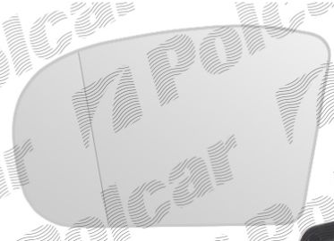 Mercedes "C" Sport Coupé 01-08 Sklo vonkajšieho zrkadla s držiakom ľavé 