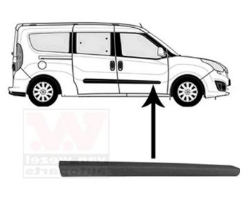 Opel COMBO 2/2012- bočná lišta predných dverí pravá 