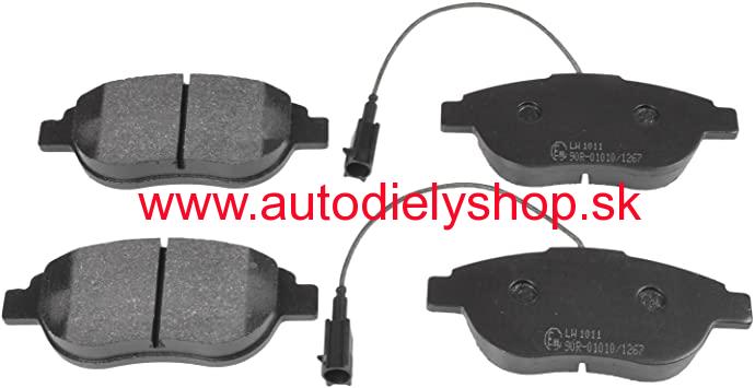 Opel COMBO 2/2012- predné platničky Sada /TEXTAR/