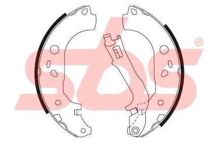 Opel COMBO 2/2012- brzdové čeľuste sada /SBS/