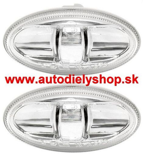 Peugeot 301 2013- bočné smerovky číre sada L+P