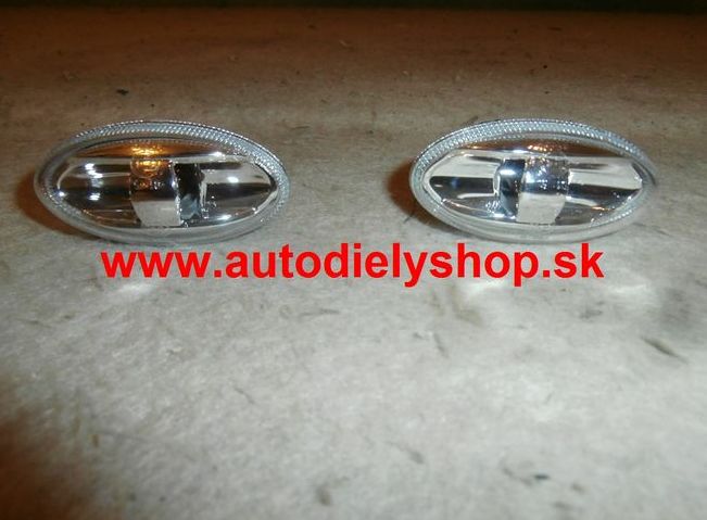 Peugeot 107 05/2012- bočné smerovky číre Sada L+P