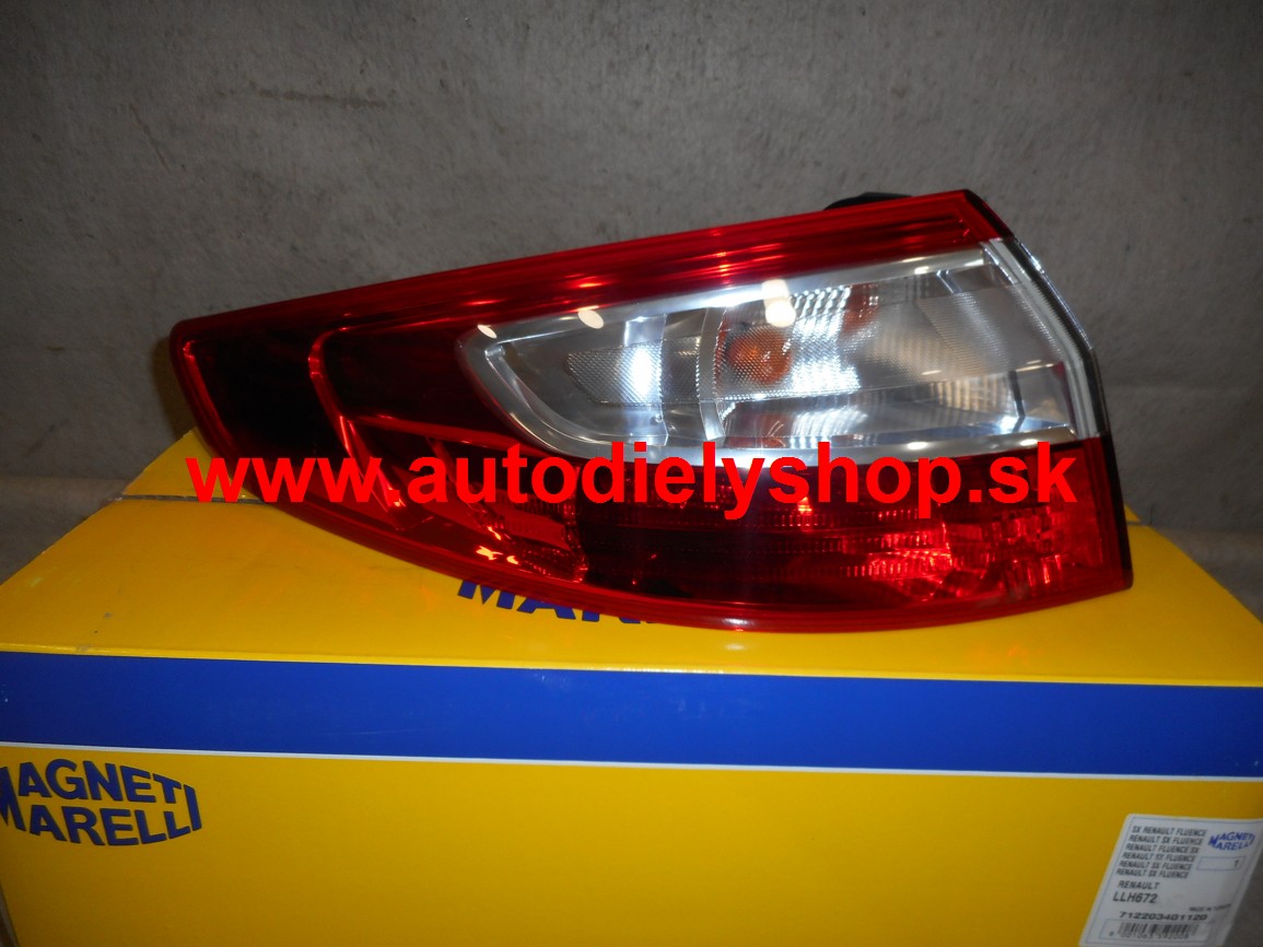 Renault FLUENCE 1/2013 zadné vonkajšie svetlo ľavé,s lištou /AL