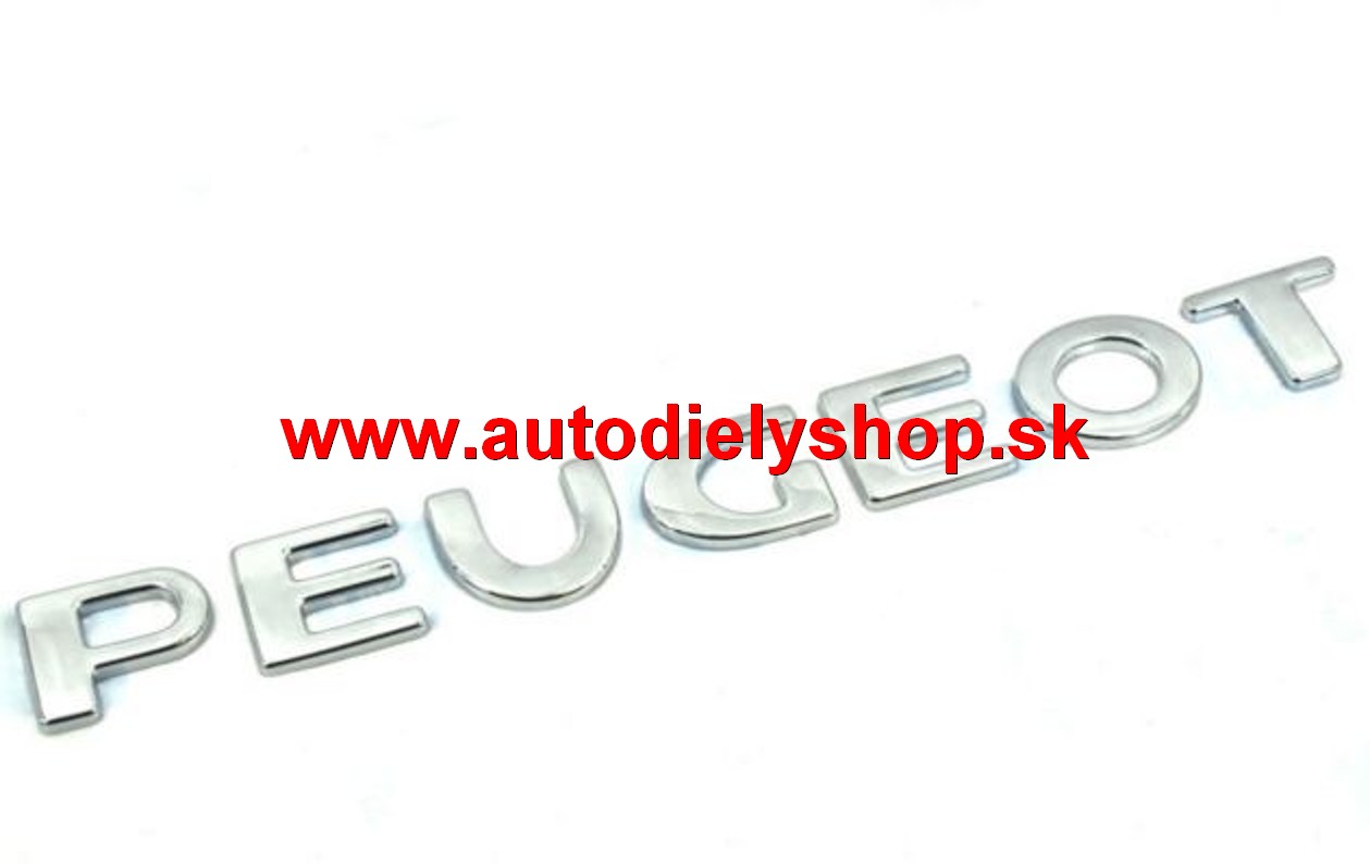 Peugeot BOXER 2014- zadný nápis "PEUGEOT" ORIGINÁL
