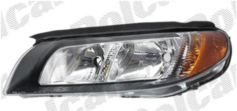 Volvo S80 3/2006- svetlo H7+H9 ľavé / čierny kryt odrazky