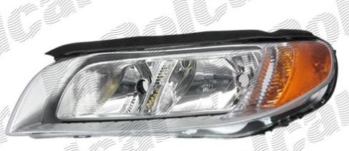 Volvo S80 3/2006- svetlo H7+H9 ľavé / chrómový kryt odrazky