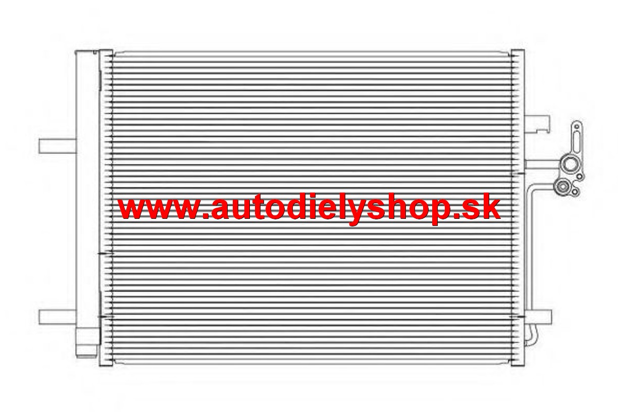 Volvo S80 3/2006- chladič klimatizácie / Diesel