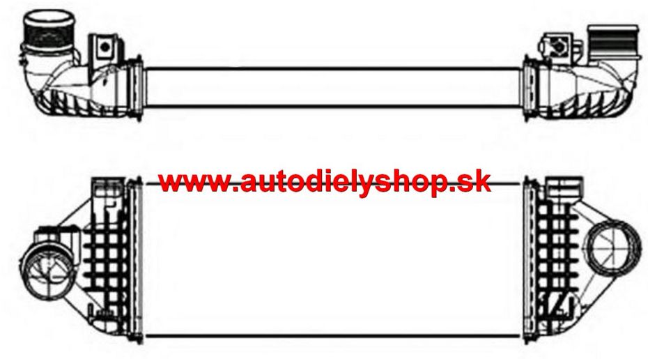 Volvo S80 3/2006- chladič vzduchu INTERCOOLER