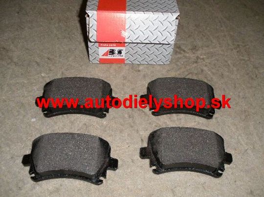 Volvo S80 3/2006- zadné platničky Sada / A.B.S / -95,3mm
