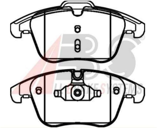 Volvo S80 3/2006- predné platničky Sada / A.B.S /