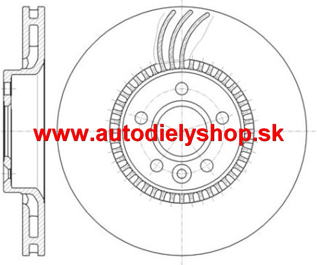 Volvo S80 3/2006- predné kotúče Sada L+P / A.B.S./ -316mm