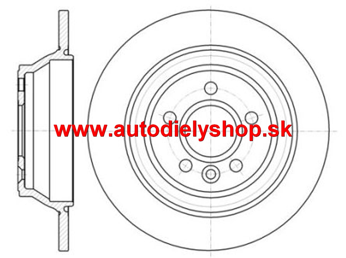Volvo S80 3/2006- zadné kotúče Sada L+P / A.B.S. / -302mm