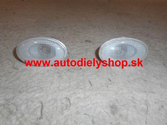 Mercedes CITAN 11/2012- bočné smerovky biele Sada L+P