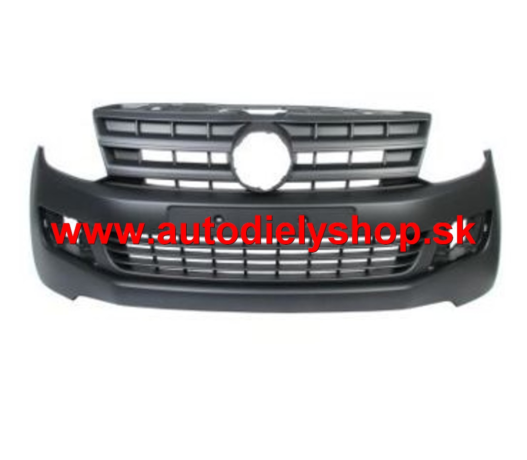 VW AMAROK 01/10- predný nárazník čierny 