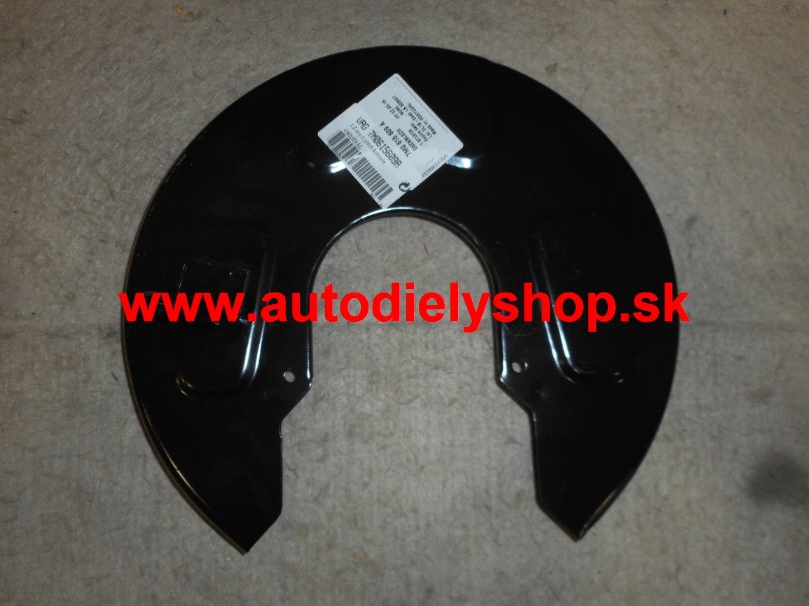 Seat ALHAMBRA 8/00- 2010 Lavý Zadný krycí plech kotouče ORIGINÁL