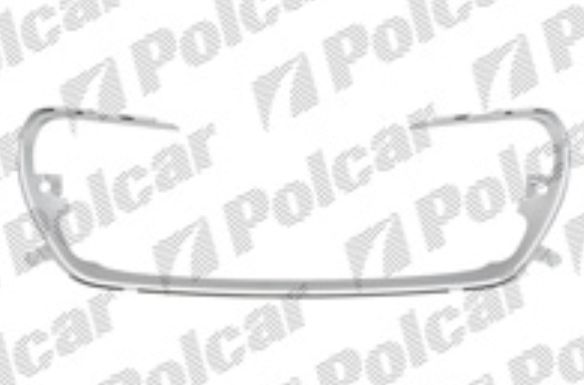 Peugeot 308 4/2011- lišta krytu predného nárazníku komplet chróm 